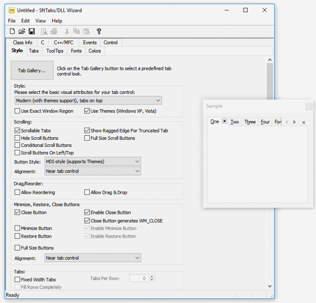 SftTabs/DLL Wizard