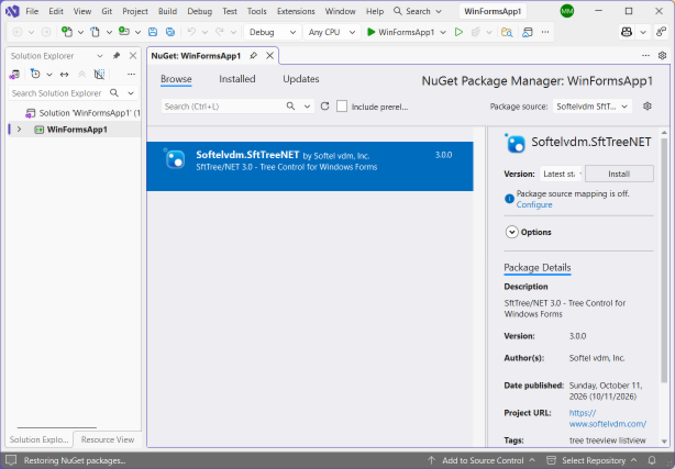 Manage NuGet Packages