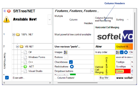 Column Headers