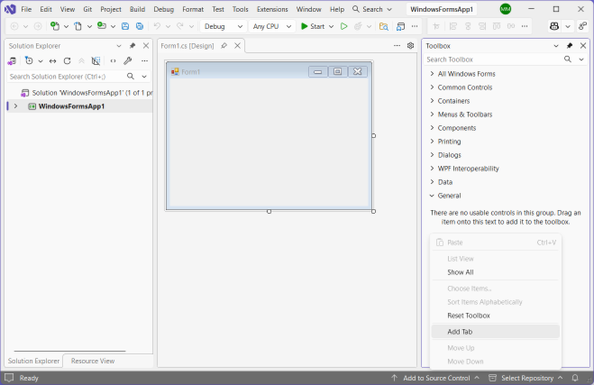 Add Tab