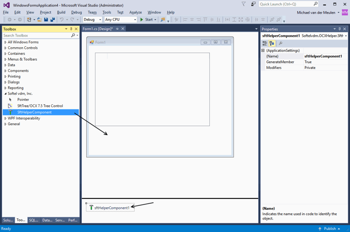 Adding SftHelperComponent