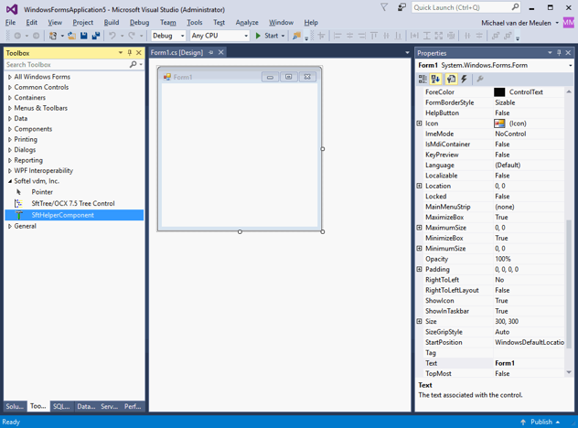 SftHelperComponent Added To Toolbox
