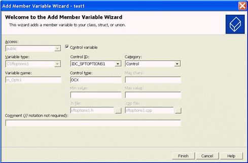 Add Member Variable Wizard