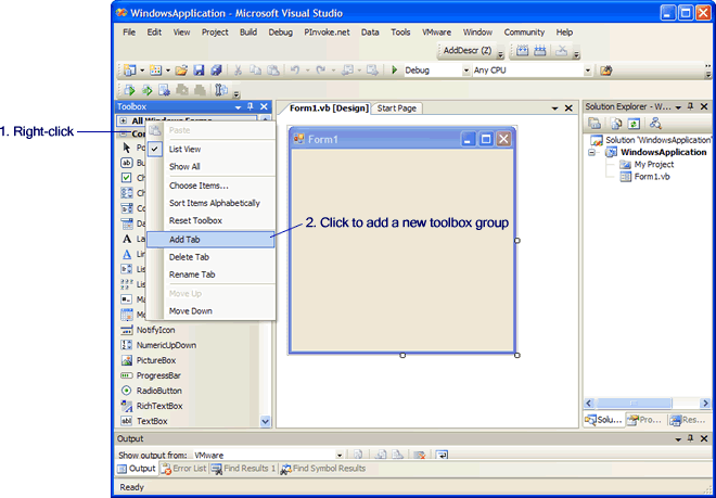 Adding Controls To The Visual Studio Toolbox